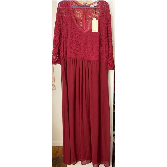 NWT Size 22 Long Sleeved Formal Dress - Picture 2 of 2